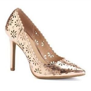 LC Lauren Conrad Rose Gold Heels